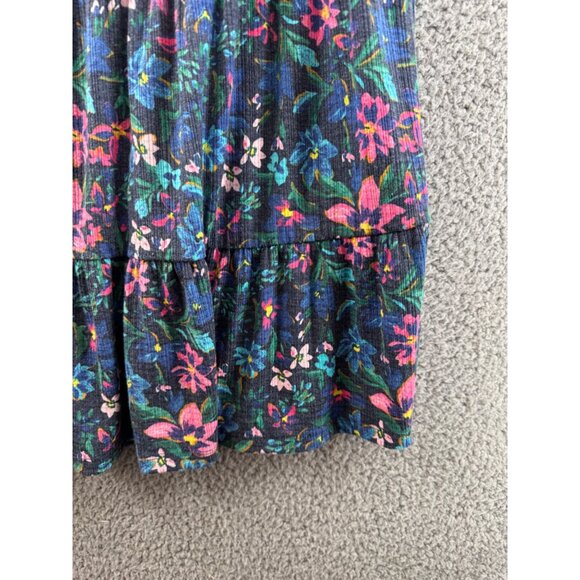 Torrid Sleeveless Floral Print Tiered Tunic Crochet Lace Yoke Button Back 2X - Picture 3 of 9